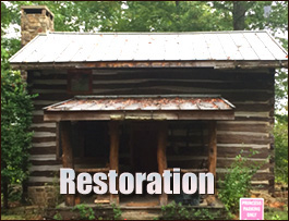 Historic Log Cabin Restoration  Dublin, North Carolina